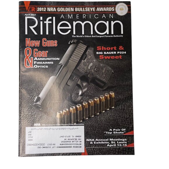 American Rifleman NRA Magazine April 2012 u Vol 160 No 4 National Rifle Associa - Picture 1 of 11